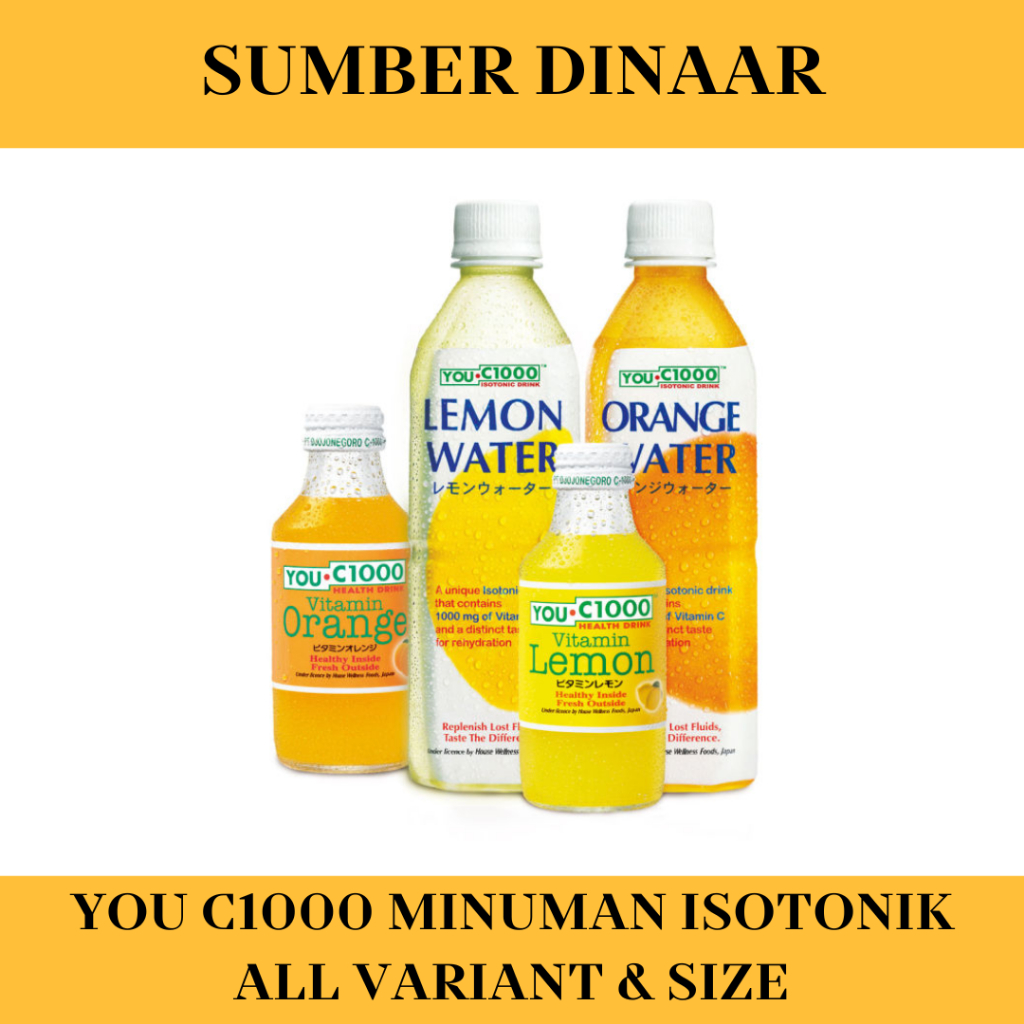 

You C1000 Minuman Isotonik Orange Water Lemon Water