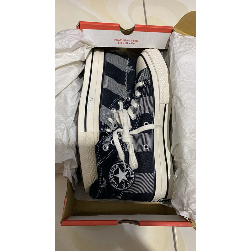 Converse 70s High Stars Stripes Black