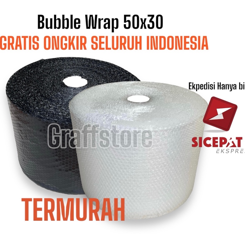 

Keren abis Bubble wrap 5 m x 3 cm Free Ongkir Murah