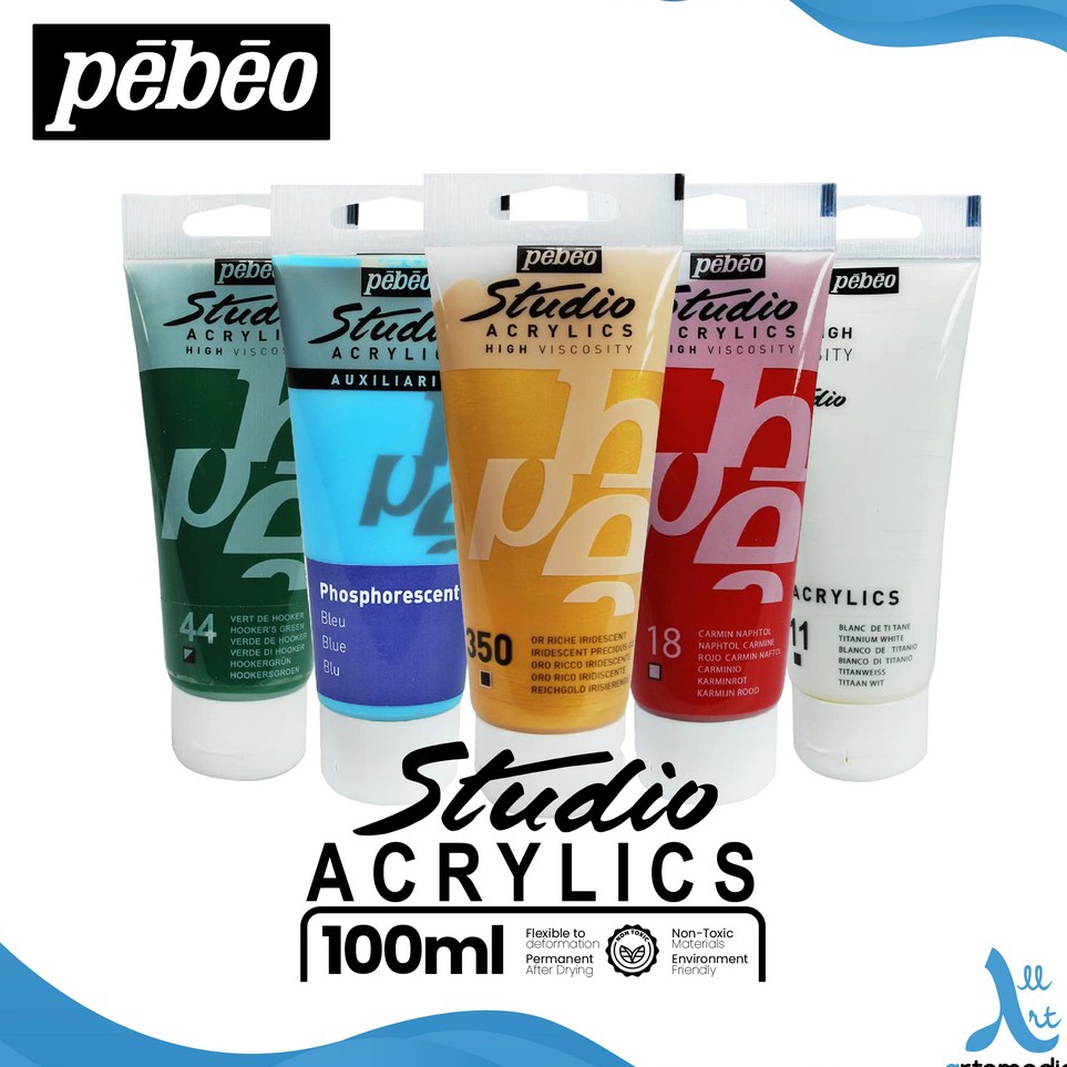 

Harga Promo Pebeo Acrylic Studio Fine 1ml Acrylic Paint Color Titanium White