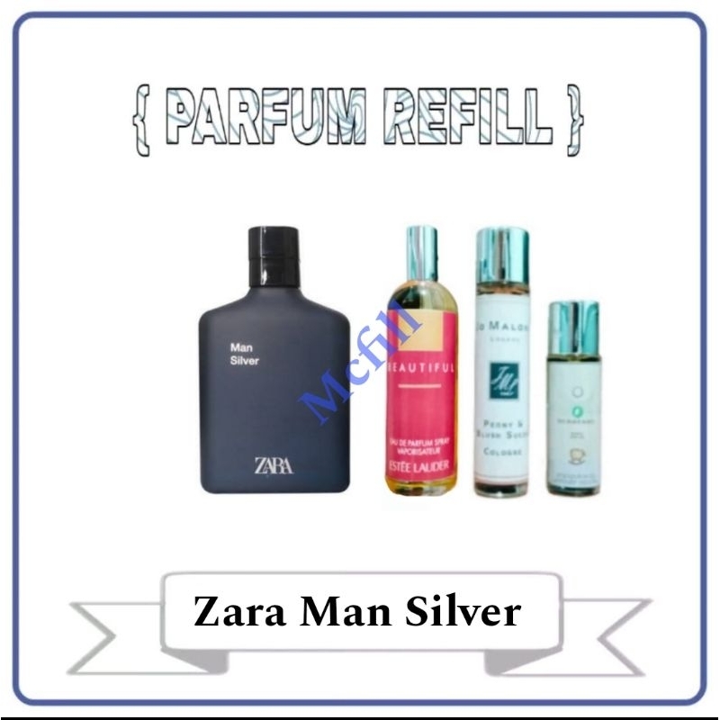Parfum Refill Zara Man Silver