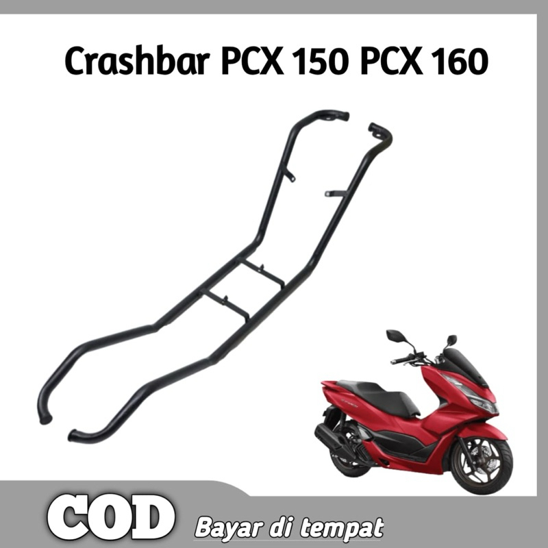 Crashbar Creshbar Tubular PCX 150 PCX 160 Plus Breket Dudukan Lampu Tembak Presisi Awet Kuat