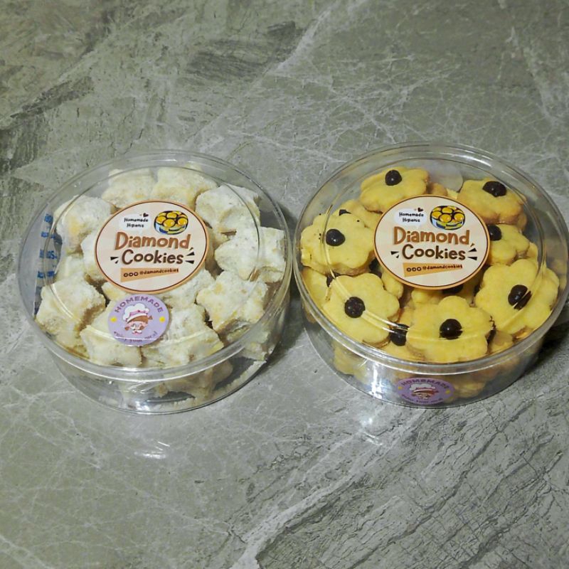 

【 DIAMONDCOOKIES 】PAKET BUNDLING MINI 2!! ( Putri Salju - Bunga Coklat ) • WISMAN • Premium • Mika Bulat • Isi 2 Mika Bulat