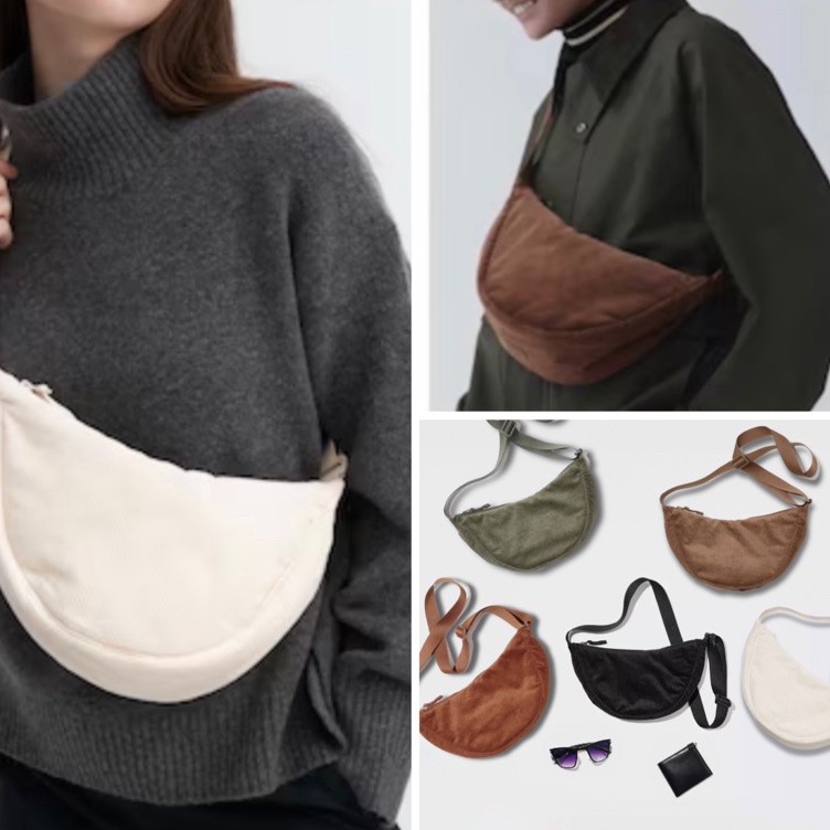 Diskon sekarang ifti tas selempang slingbag halfmoon corduroy terbaru tas selempang perempuan model 