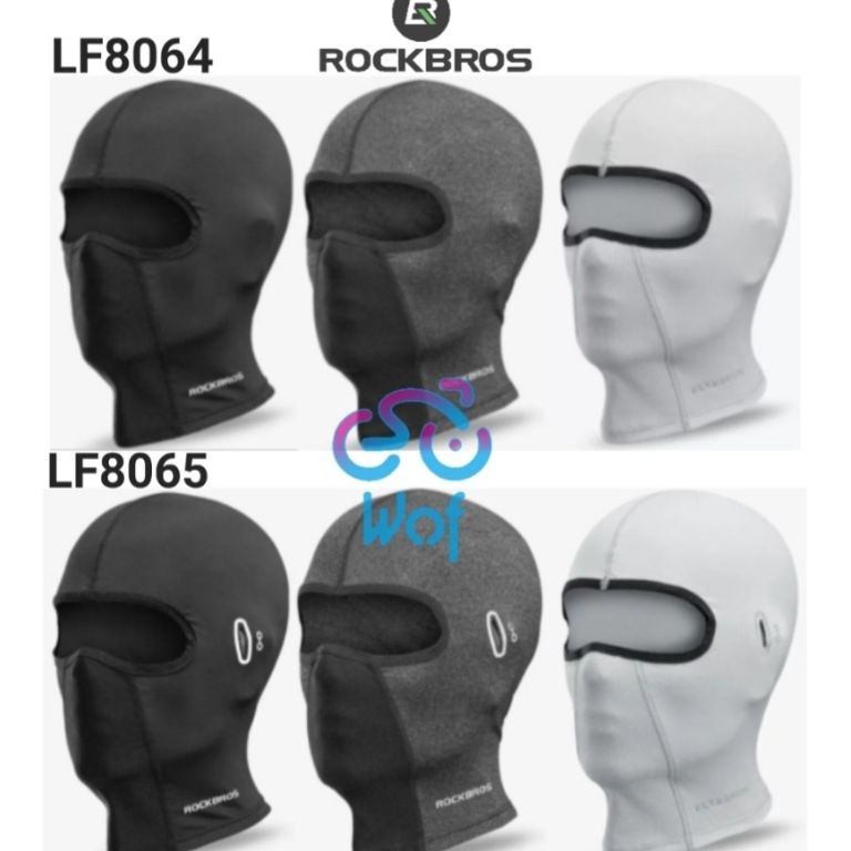 LANGSUNG ATC ROCKBROS 864 865 Short Balaclava Sepeda Motor Bike Face Mask Breathable UV Protection