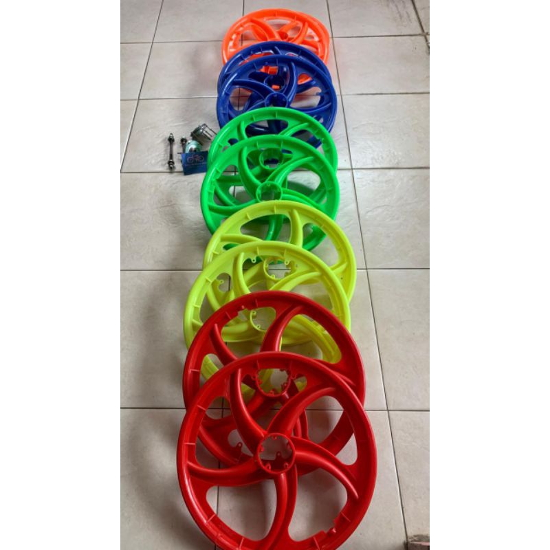 VELG BINTANG SEPEDA UKURAN 20"//MODEL KIPAS//HARGA 1 PASANG DEPAN-BELAKANG KOMPLIT