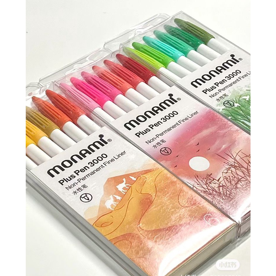 

Sentuhan Personal Set Color Monami Plus Pen 3 Waterbased Fineliner Marker