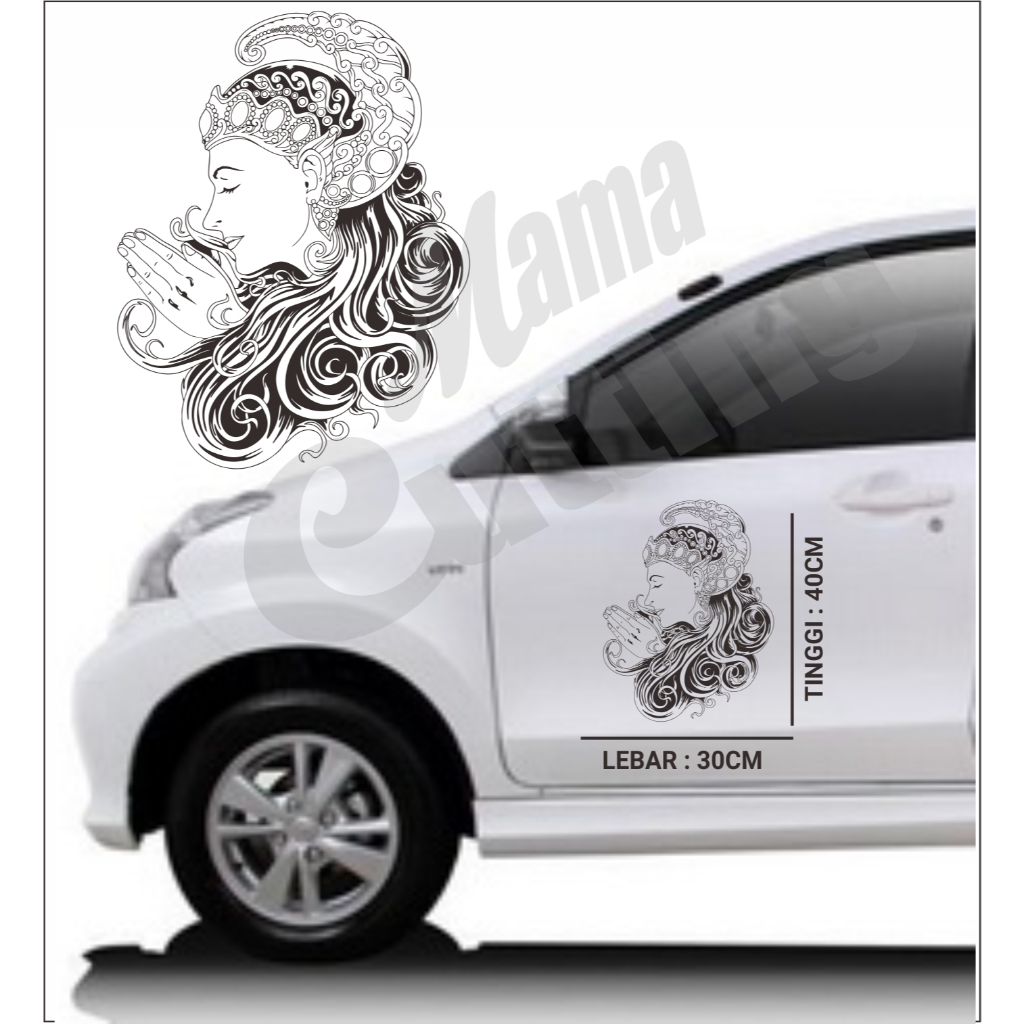 Cutting stiker stiker mobil stiker srikandi stiker wayang