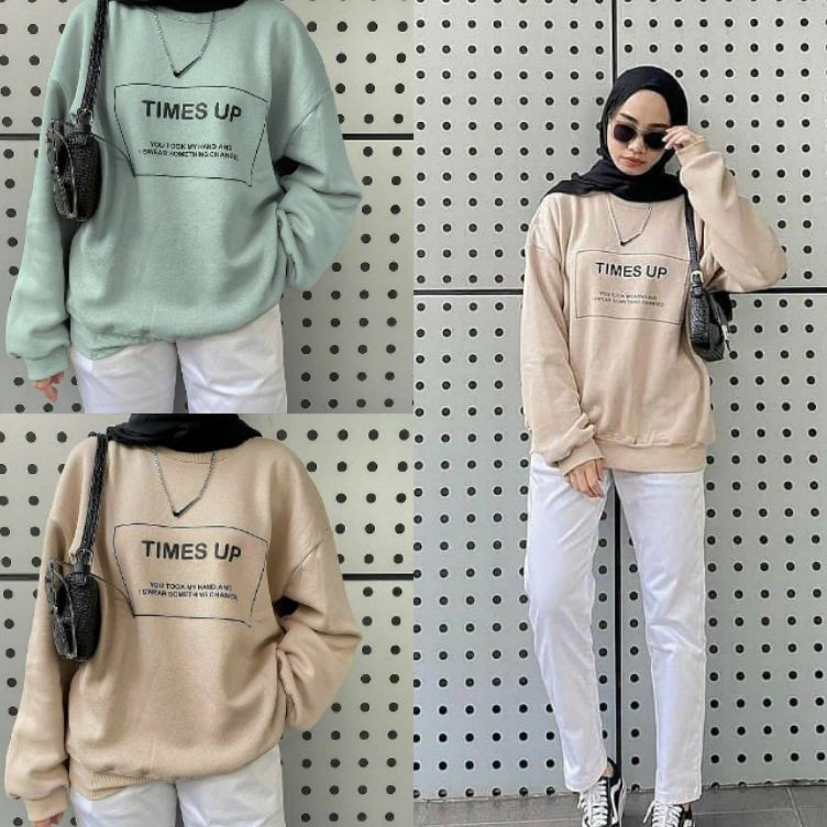 Get Buy  OVERSIZE TIMES UP SWEATER  SWEATER TIMES UP
