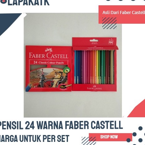 

Stok Banyak Pensil warna faber castell 24 PANJANG