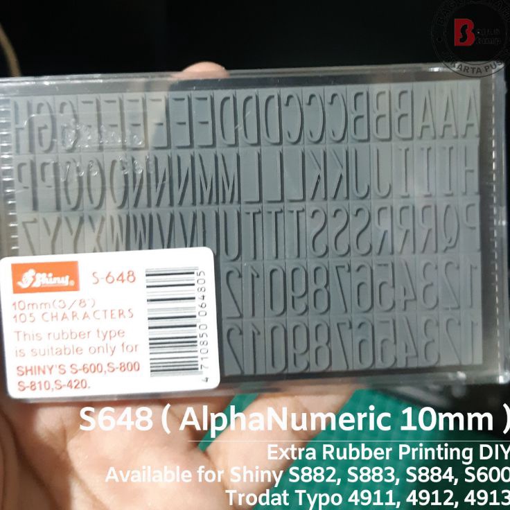 

Produk Keren Shiny Extra Rubber 1mm 1 mm S 648 S648 S648 Spare Part Printing Kit