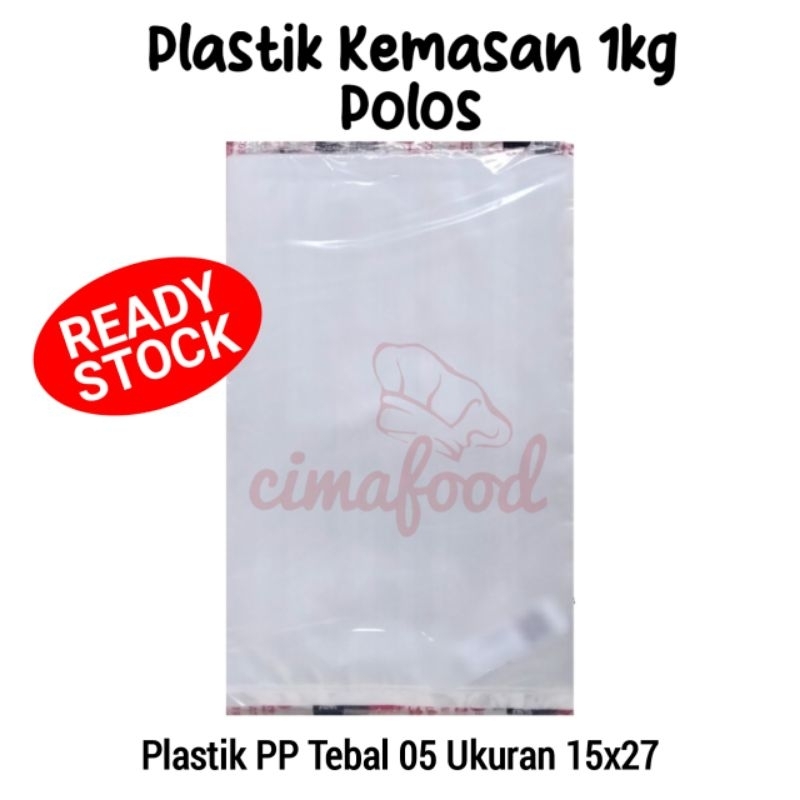 [1 pack] Plastik PP 15x27x0.5 Plastik PP Tebal 05 Ukuran 1kg
