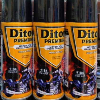 Cat motor diton premium 9184 black doff hitam doff