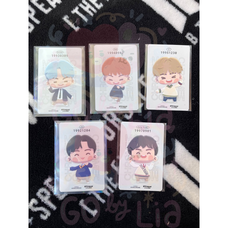 IN THE SEOM PHOTOCARD BTS MONOCHROME