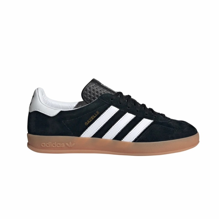 SNEAKER -  GAZELLE INDOOR BLACK / WHITE ORIGINAL [SEPATU]