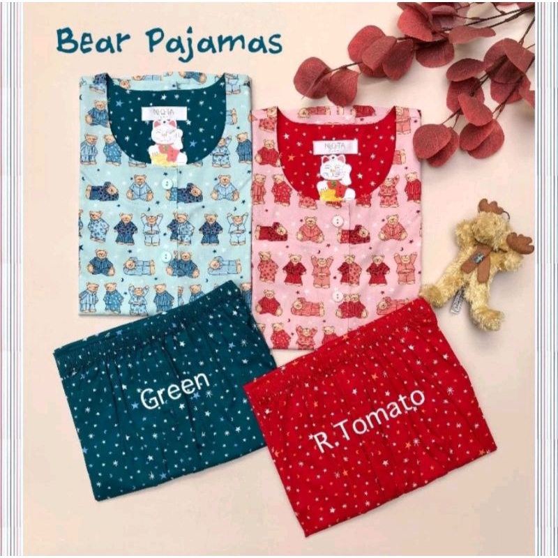 Niqta Piyama Bear Pajamas anak & dewasa