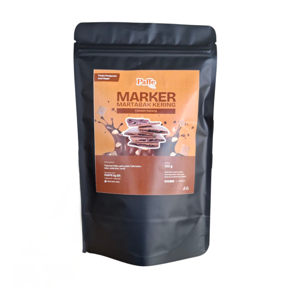 

MARKER Martabak Kering Rasa Cokelat Kacang Pouch 120gr