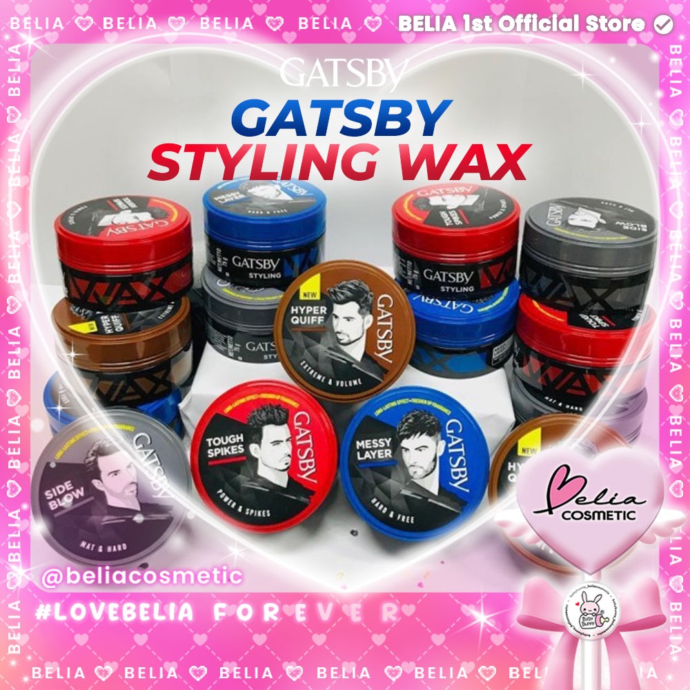 ❤ BELIA ❤ Gatsby Styling Wax 25g  | Pomade Gel Hair Styling | Penata Rambut Laki-laki