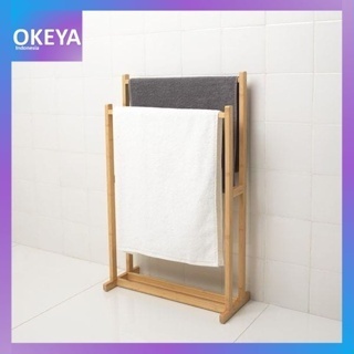 rak handuk custom/ tempat handuk kayu / rak kamar mandi/Wooden towel rack