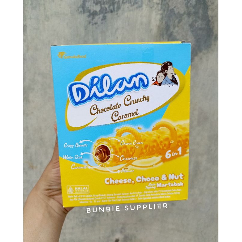 

DILAN Chocolate Crunchy Caramel 6 In 1 Rasa Toping Martabak Cheese Choco Nut (BOX)