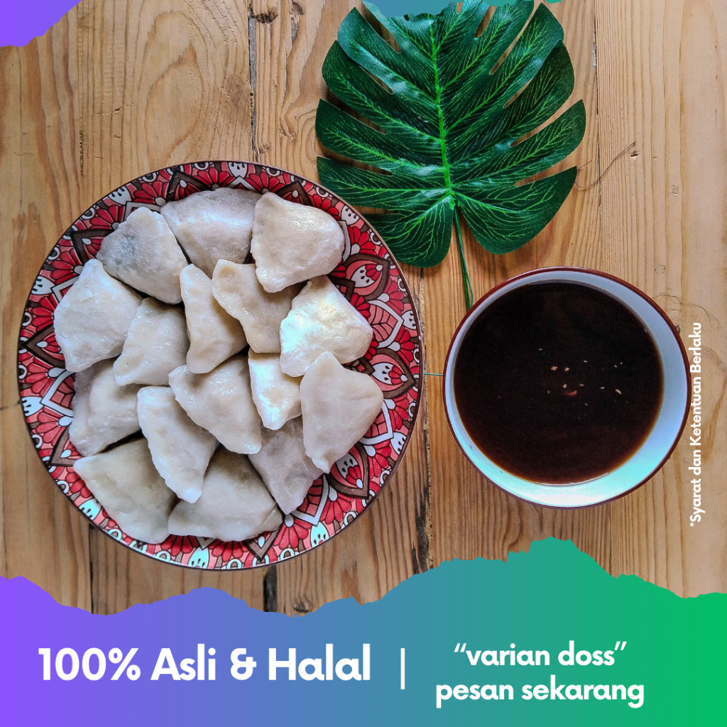 

Pempek Palembang Asli Ikan Tenggiri Paket Kapal Selam Mini Varian Doss Isi 5 Pcs+Cuko Dijamin Halal