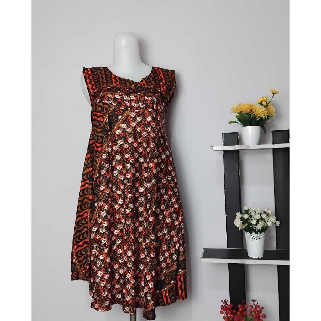 Daster Wanita Baju Piyama Tidur Tanpa Lengan Baju Daster Rayon Premium Baju Dres Daster