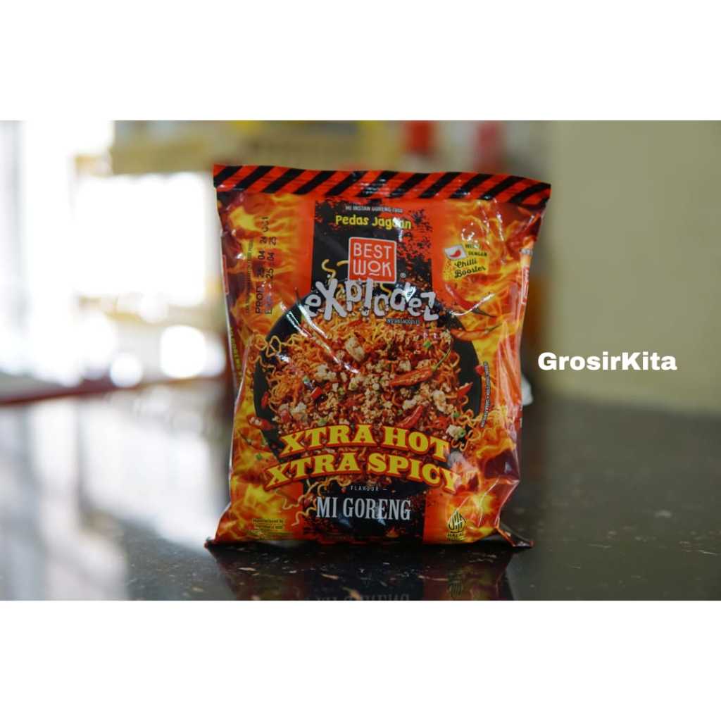 

Best wok - Explodez mie goreng Xtra Hot Extra Spicy 75g