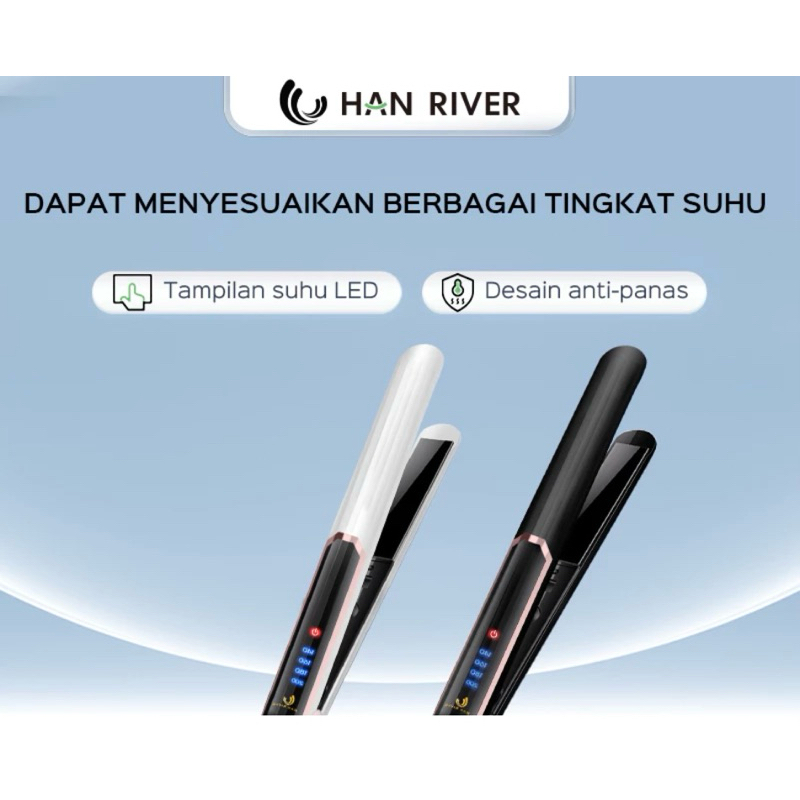 HAN RIVER Catokan Rambut HRJFB03 Mengeriting/Meluruskan-Kontrol Suhu Cerdas