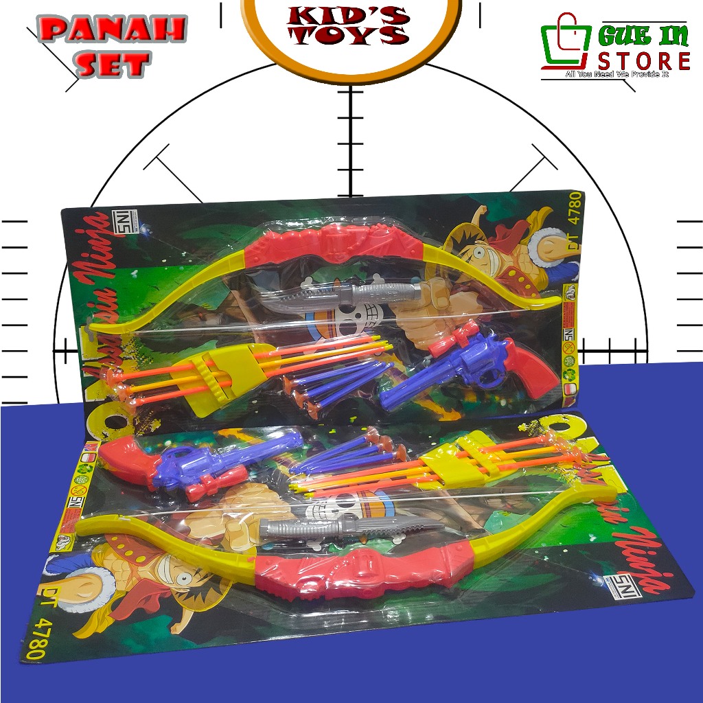 Maian Anak Panah Set & Pistol -- Assasin Ninja -- DT 4780 --Busur Panah  &  Peluru Pistol