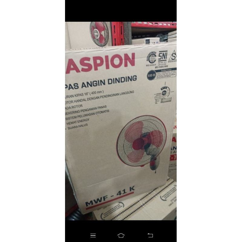 kipas maspion tempel /kipas maspion 41k/kipas tempel/kipas maspion dinding
