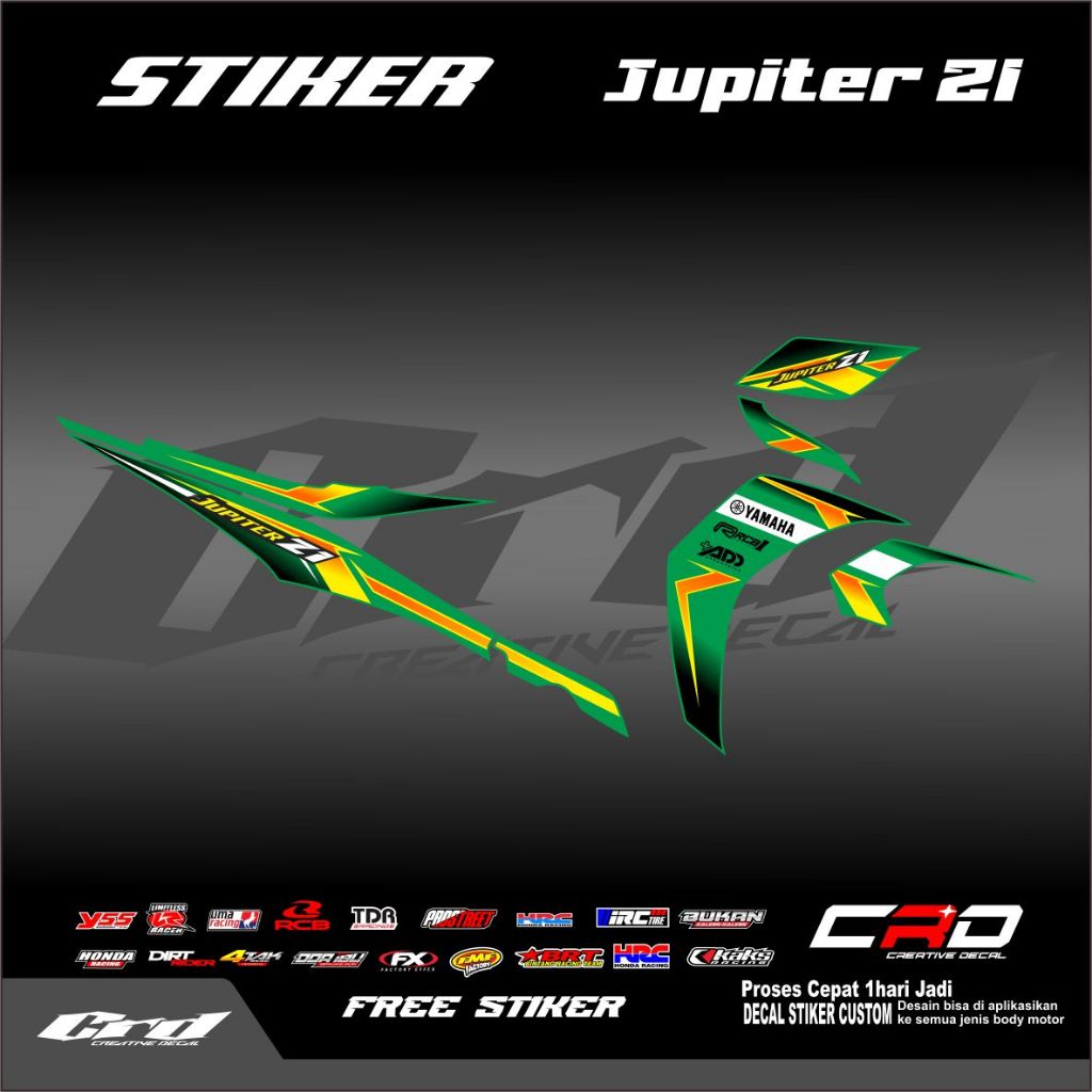 STIKER STRIPING VARIASI JUPITER Z1 - STIKER MOTOR JUPITER Z1 | STIKER JUPITER Z BURHAN | JUPITER Z R