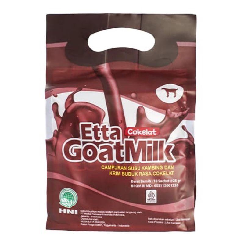 

Susu Kambing Bubuk Etawa Coklat isi 10 sachet BPOM
