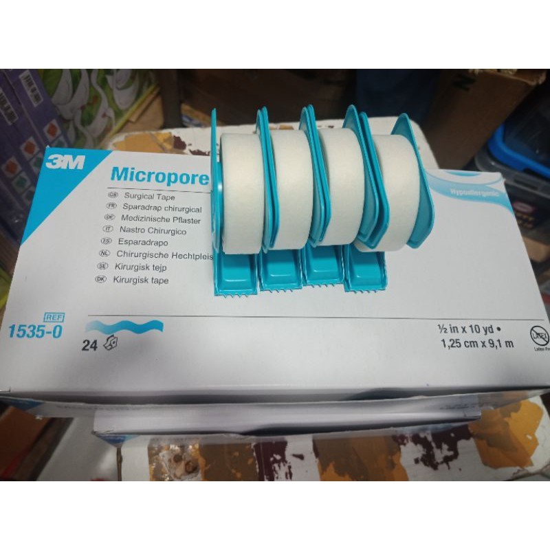 Plester Micropore 3M / Plester Kertas Putih / Plester Luka Micropore