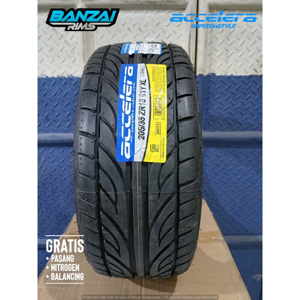 BAN MOBIL TUBELESS RING 18 ACCELERA ALPHA 205 35 R18