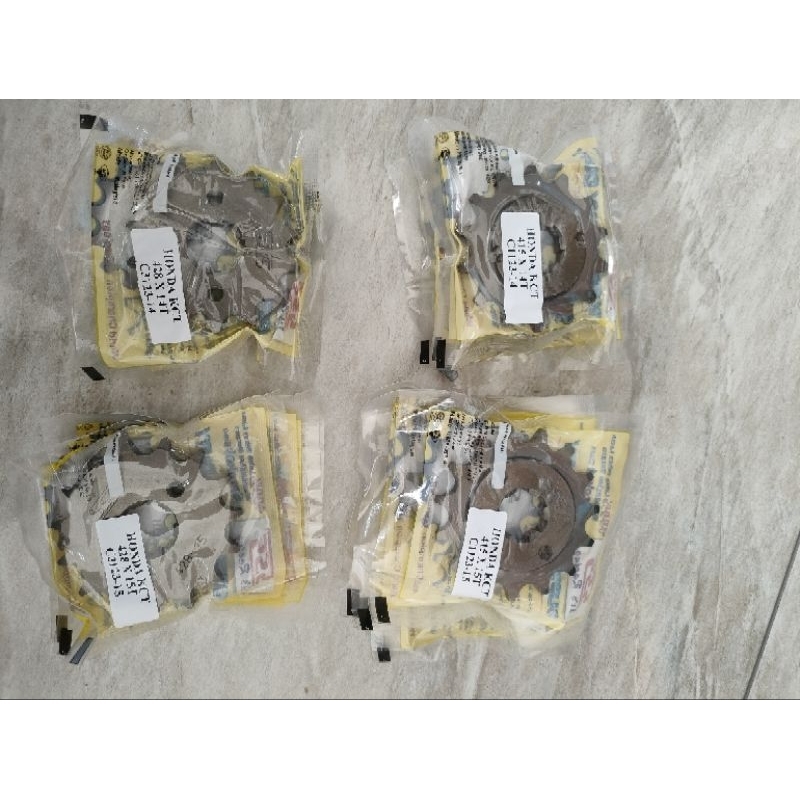 gear sss depan Honda kct gl Megapro Tiger tipe 415 dan 428 ukuran 14-15
