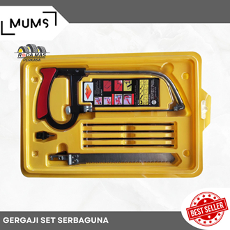Gergaji Mini / Gergaji Ukir Kerajinan Serbaguna Gagang Pipa Besi Magic Saw Gergaji Tangan Manual Set