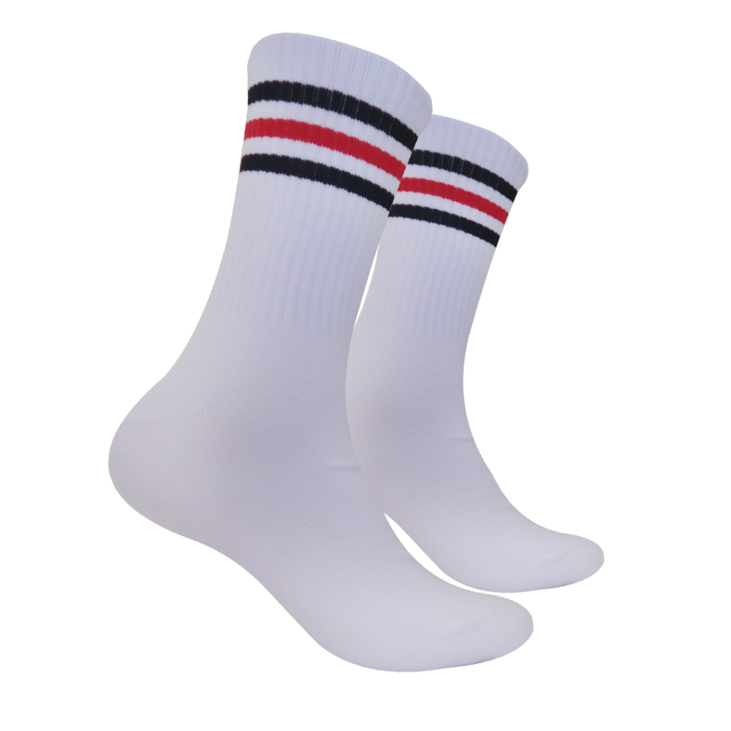 Kaos Kaki Oldschool - Kaos Kaki Skate - Motif Garis G107 - 4LAYER BENANG