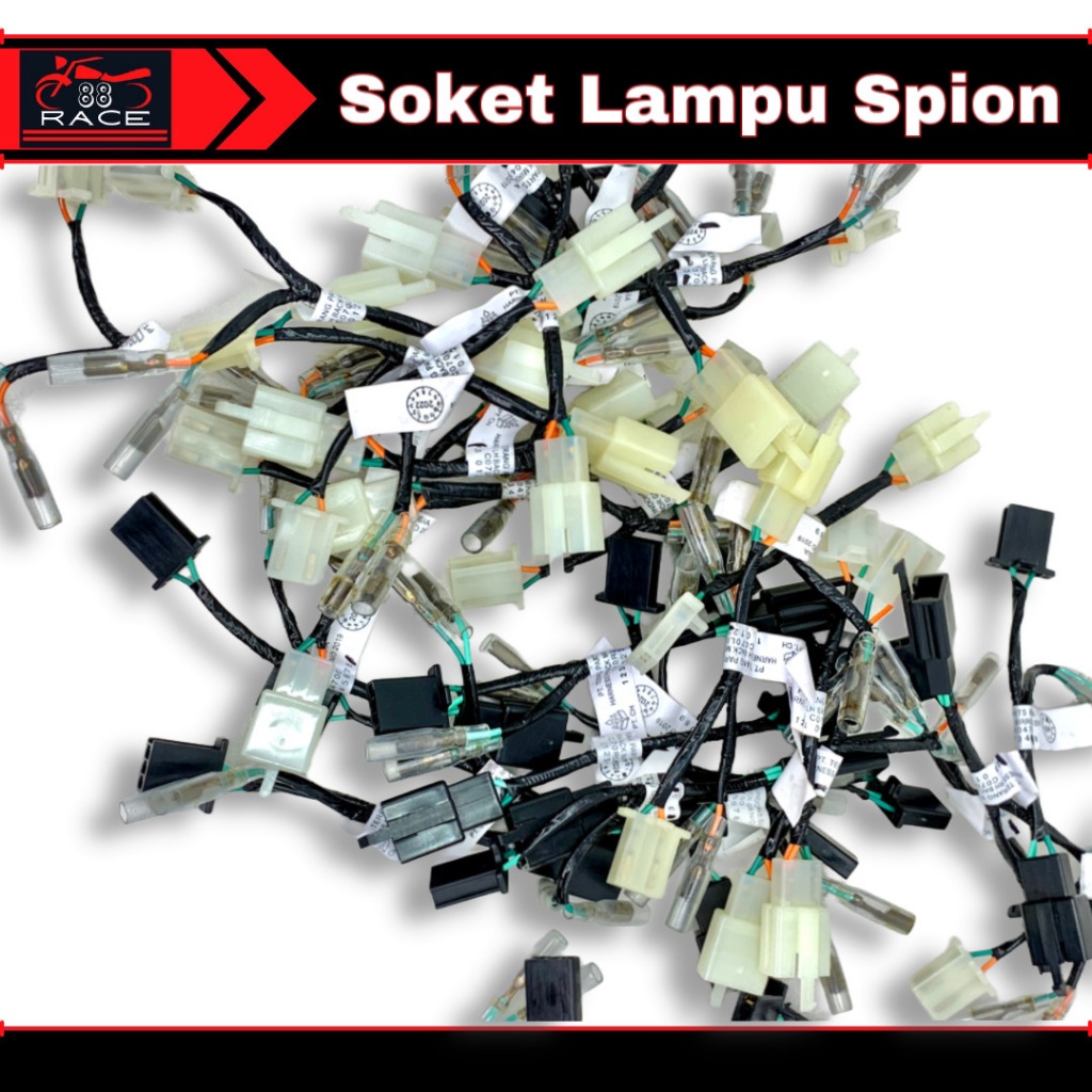 Socket Kabel Adaptor Lampu Sein Spion | Soket Lampu sein spion Honda beat scoopy | Soket Kabel spion