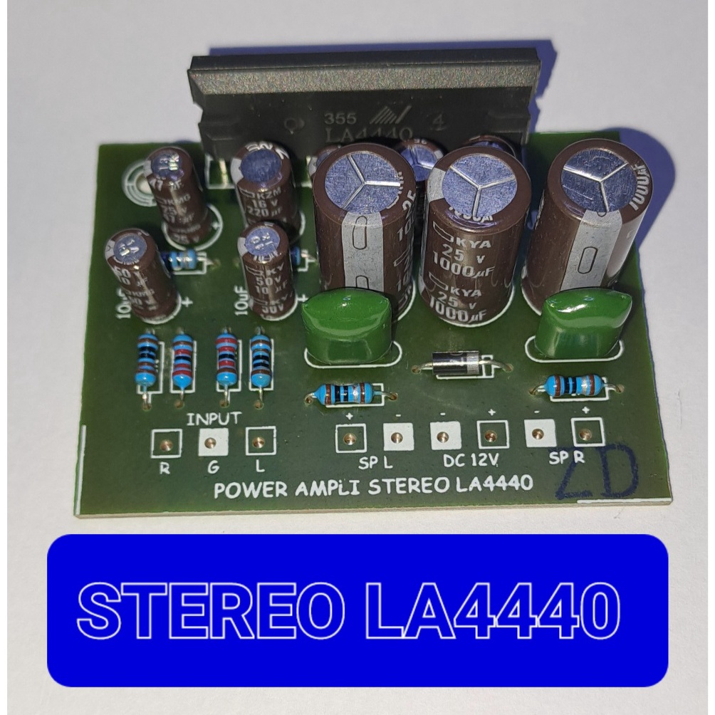 KODE T25N KIT POWER AMPLI MINI STEREO LA444 DC12V