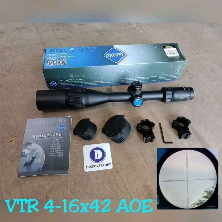 TELESCOPE DISCOVERY VTR 416x42 AOE retikel HK logo biru ART C1T7