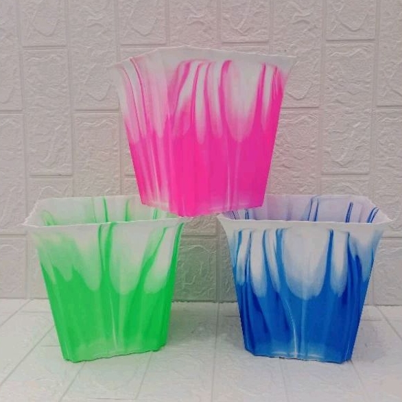 Pot Bunga Segi Monstera 27 / Pot Sembur Monstera