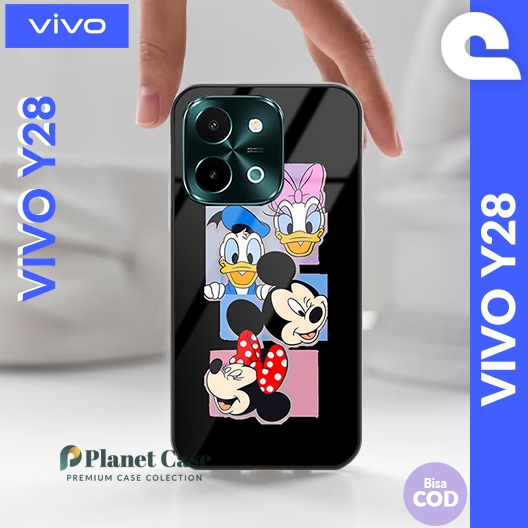 Case Vivo Y28 Casing Pelindung Body dan Kamera Vivo Y28 Softcase Karakter Y28 Silikon Protection Viv