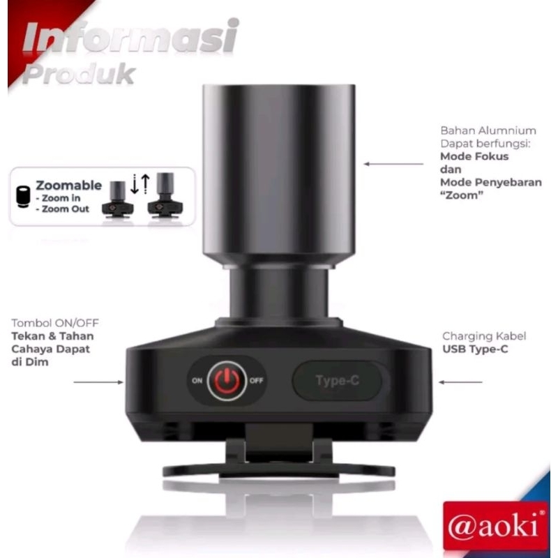 senter kepala aoki AK-3685A  60W