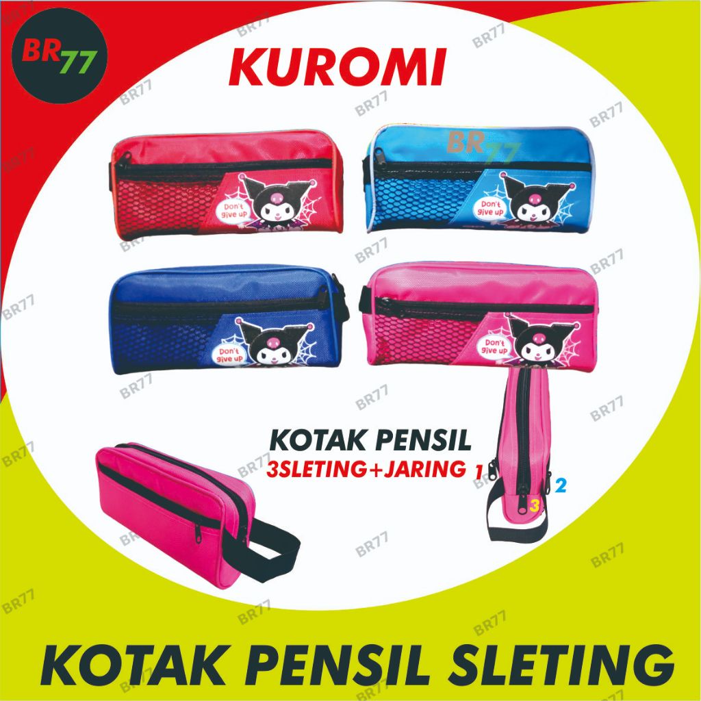 

KOTAK PENSIL SLETING KUROMI 630 / TEMPAT PENSIL SLETING GAMBAR FANCY ANAK-ANAK