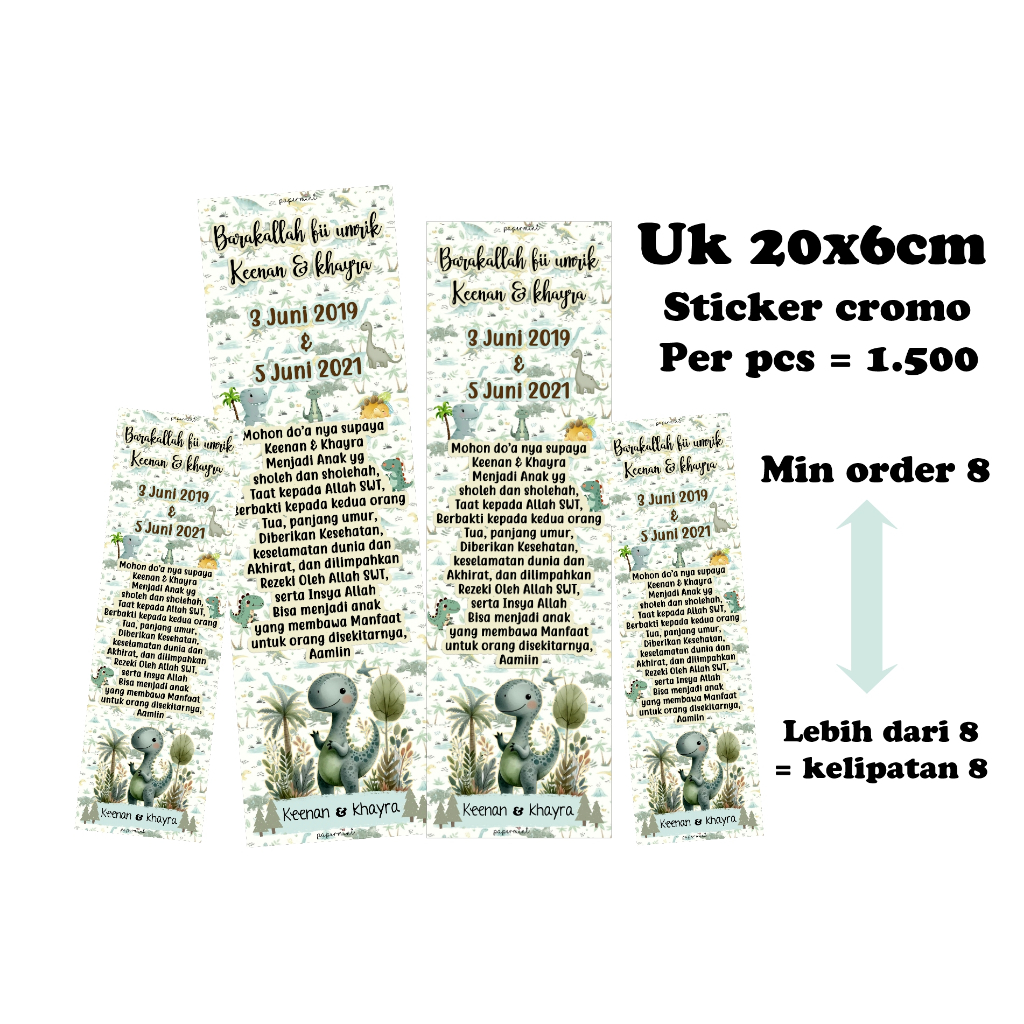 

STICKER CUSTOM (untuk box, buku, dll)