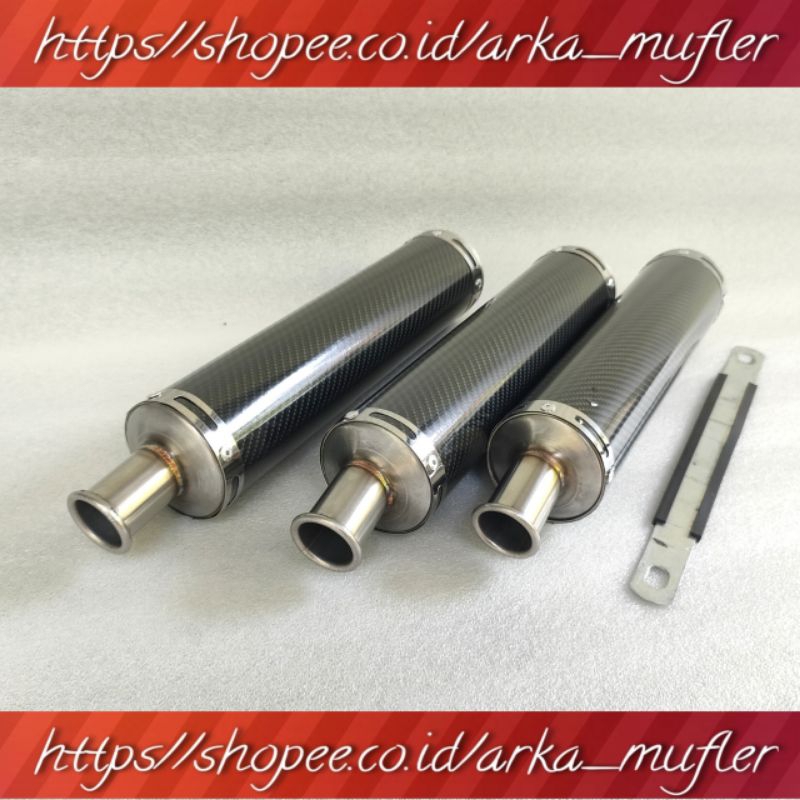 Slincer Premium Knalpot Ninja 2 tak Model Carbon Ninja R RR SS