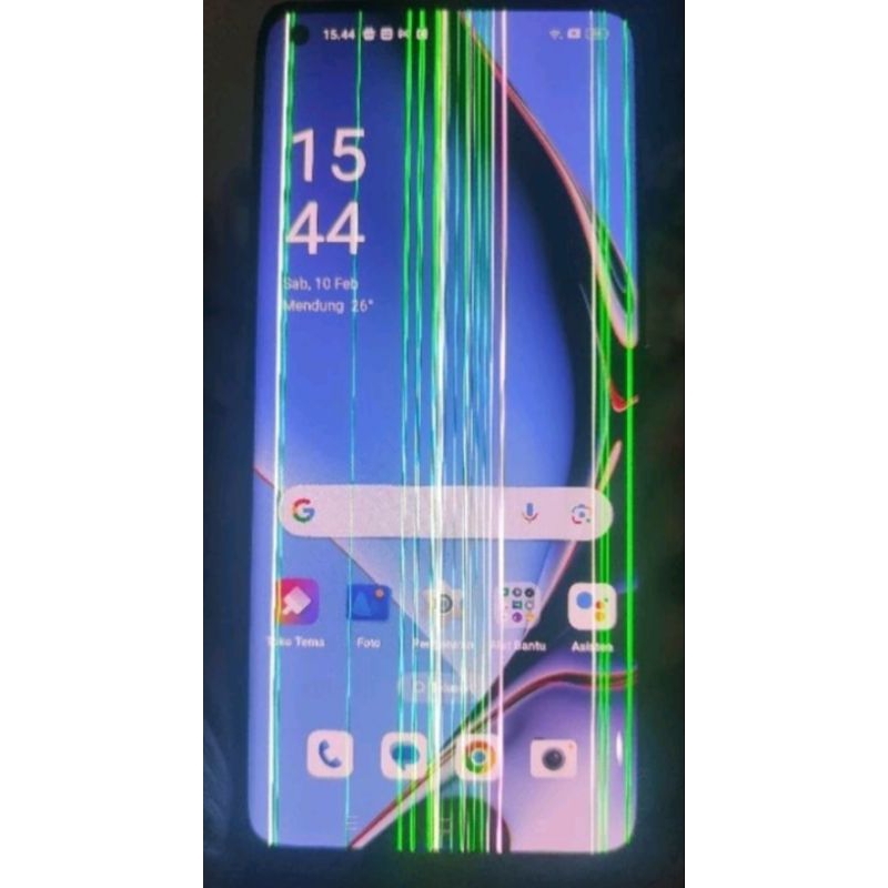 lcd minus line Oppo Reno 5 pro 5g