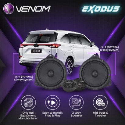 SPEAKER SPLIT 2WAY VENOM EXODUS TOYOTA