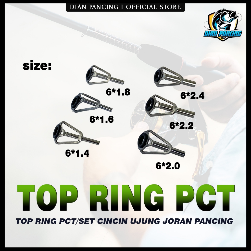 TOP RING PCT / SET  Ujung Joran Pancing