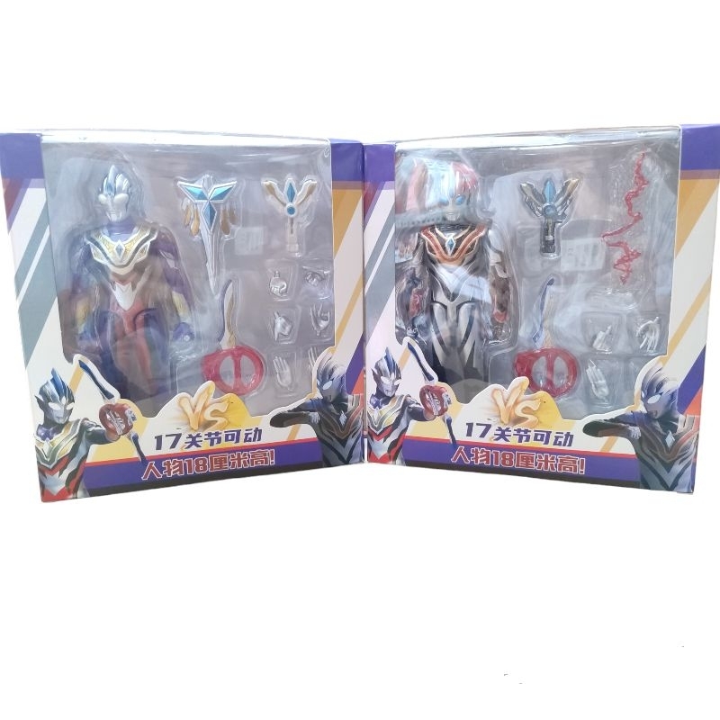 Mainan Action Figure Ultraman Shf Ultraman Trigger  Evil Triggee